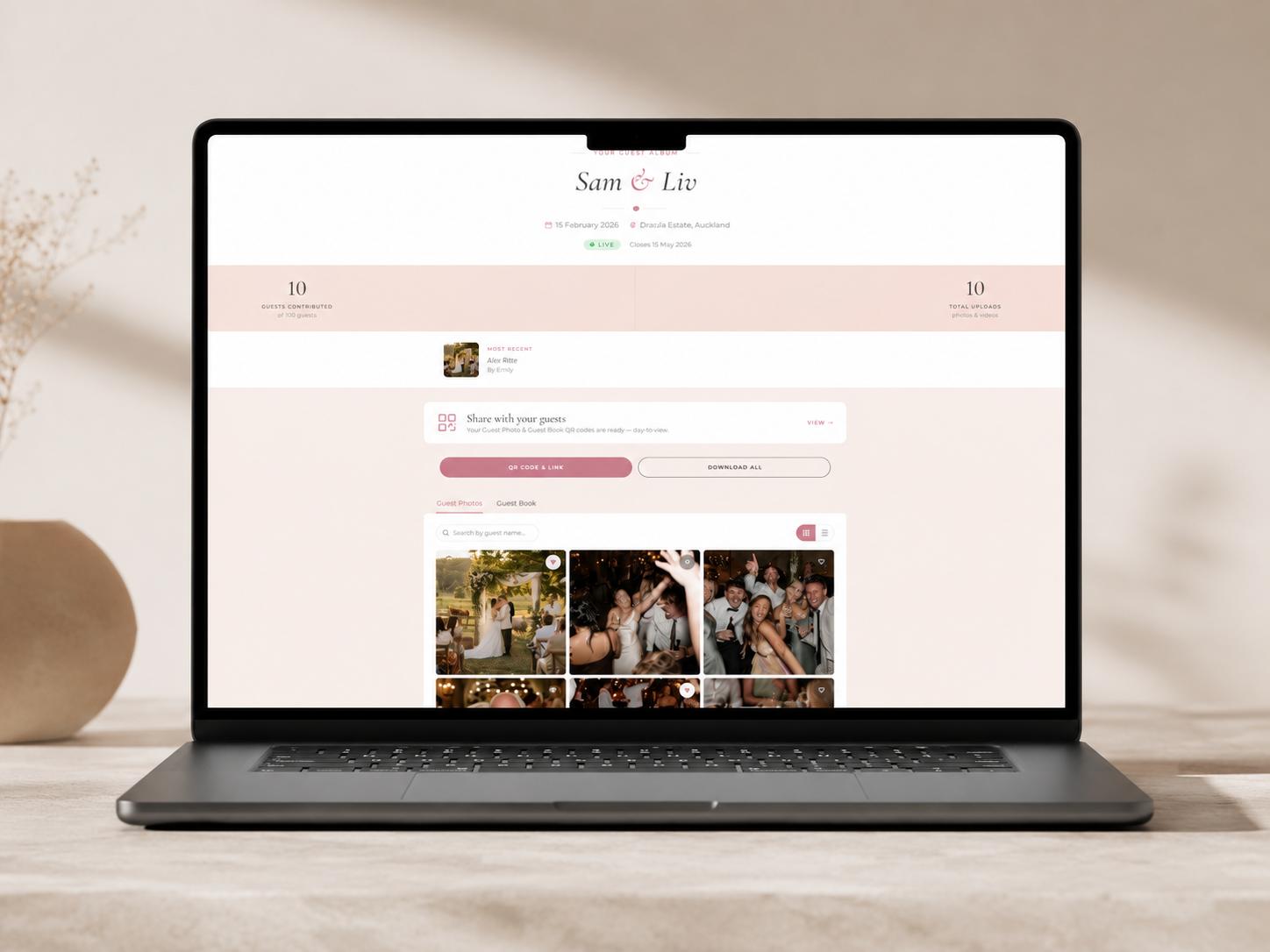 Create your wedding album in minutes